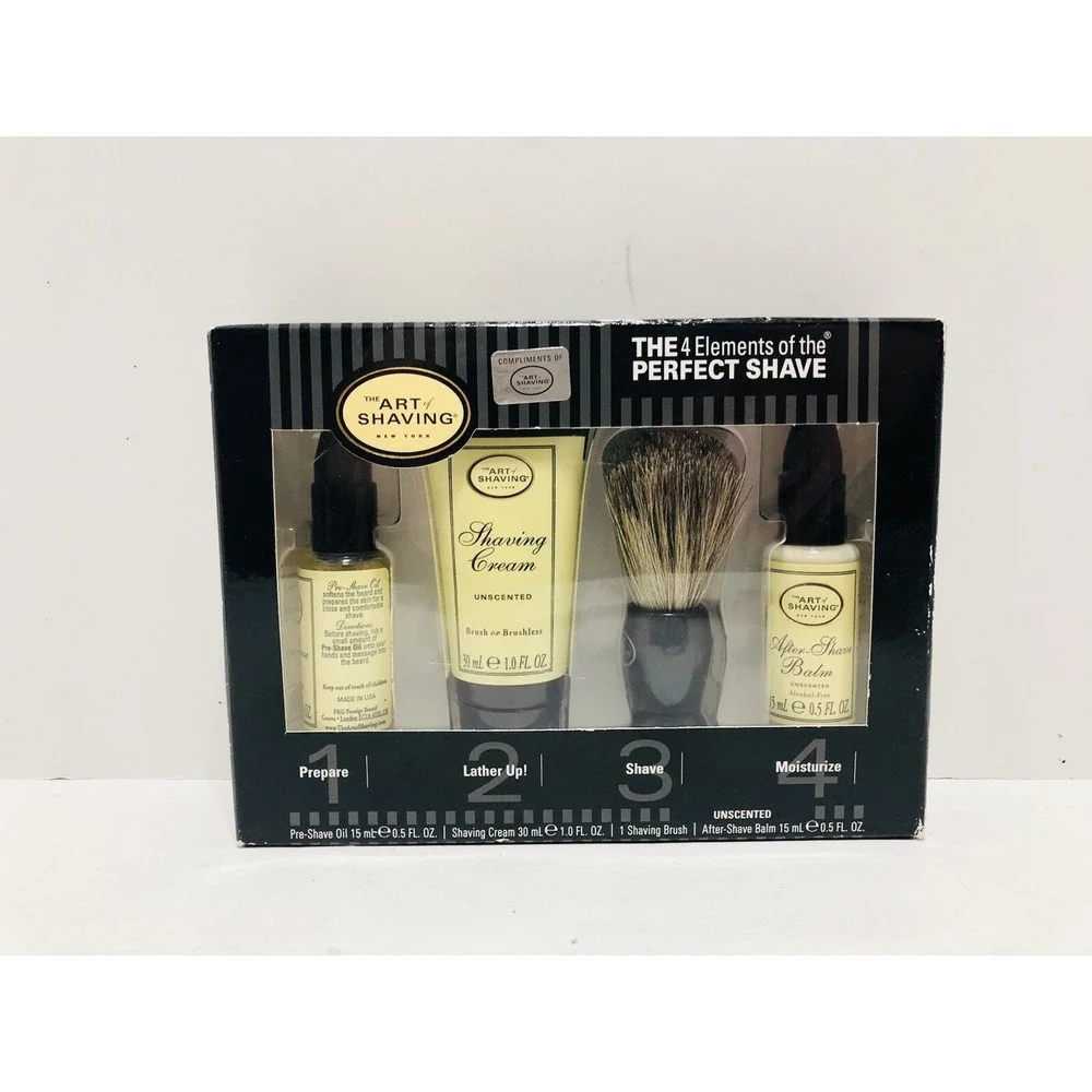The Art of Shaving 4 Elements Of The Perfect Shave Unscented Travel Kit 4 pc Set